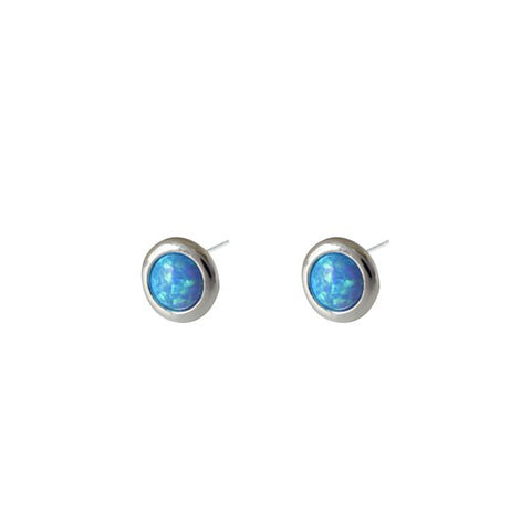 Circle opalite earring