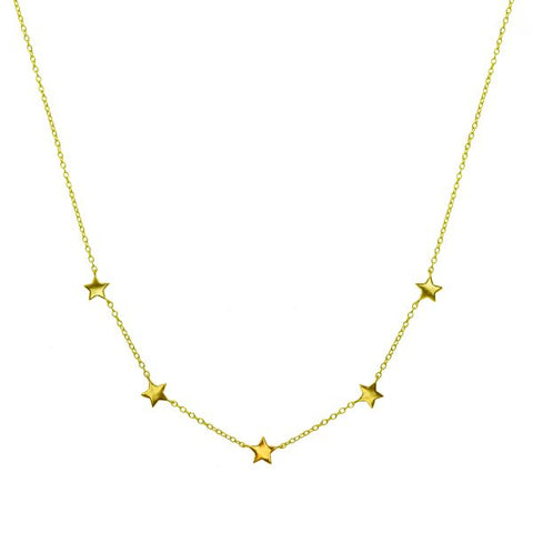 Gold star necklace