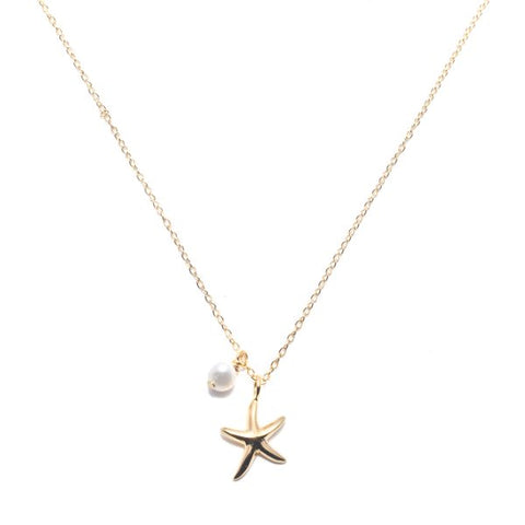 Gold filled starfish necklace